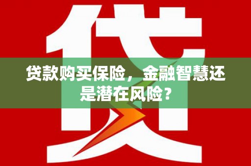 西咸贷款购买保险，金融智慧还是潜在风险？