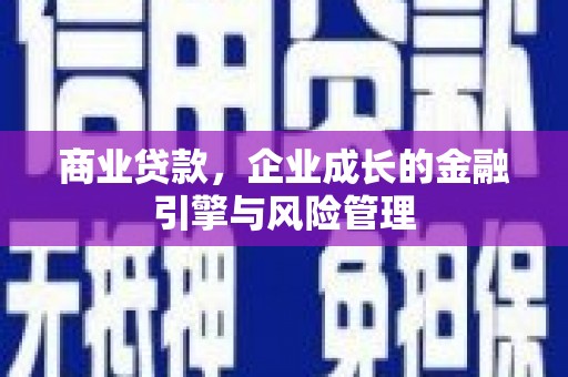 西咸商业贷款，企业成长的金融引擎与风险管理