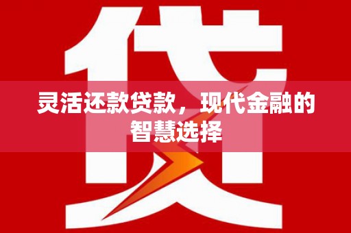 西咸灵活还款贷款，现代金融的智慧选择
