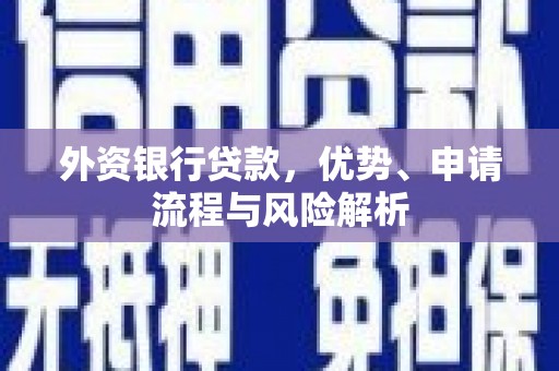 西咸外资银行贷款，优势、申请流程与风险解析