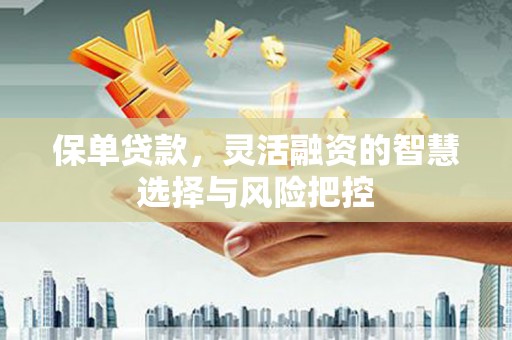 西咸保单贷款，灵活融资的智慧选择与风险把控