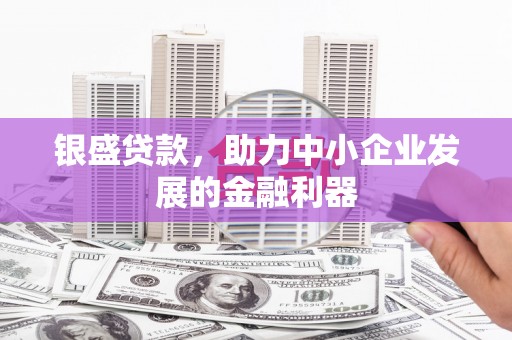 西咸银盛贷款，助力中小企业发展的金融利器