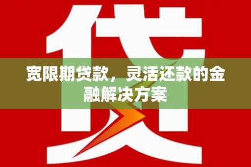 西咸宽限期贷款，灵活还款的金融解决方案