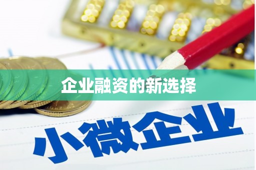 西咸企业融资的新选择