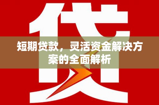 西咸短期贷款，灵活资金解决方案的全面解析