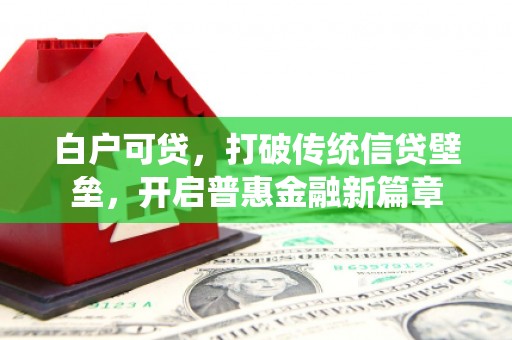 西咸白户可贷，打破传统信贷壁垒，开启普惠金融新篇章
