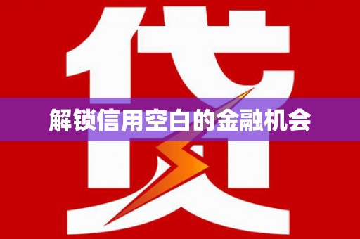 西咸解锁信用空白的金融机会