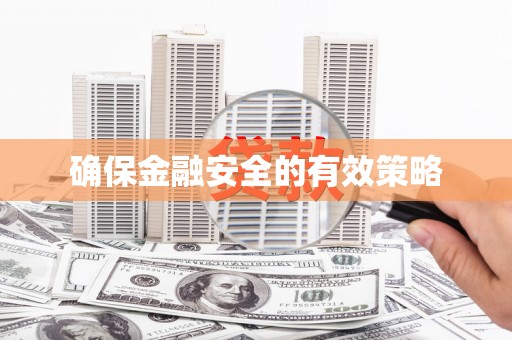 西咸确保金融安全的有效策略