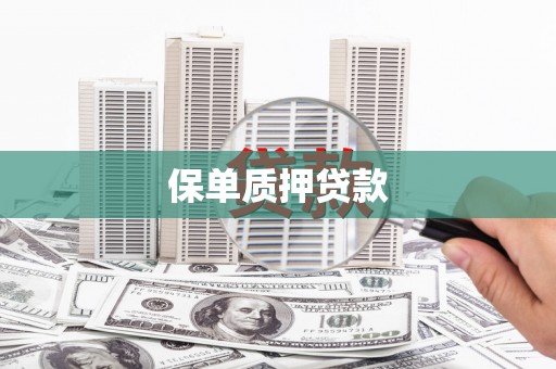 西咸保单质押贷款