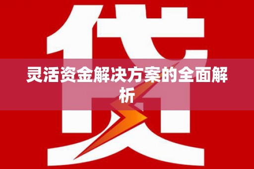 西咸灵活资金解决方案的全面解析