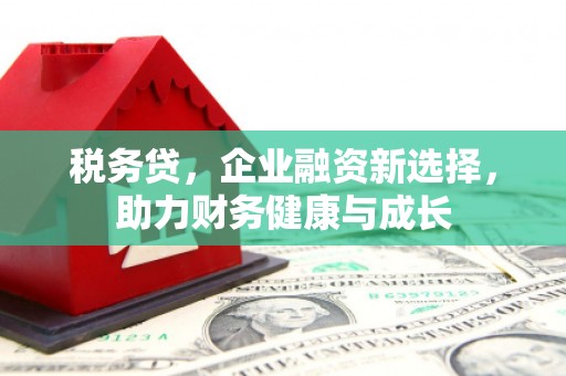 西咸税务贷，企业融资新选择，助力财务健康与成长